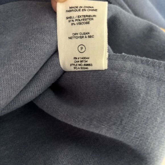 Avec Les Filles Blue Periwinkle Button Down Shacket Sz L - Picture 9 of 10